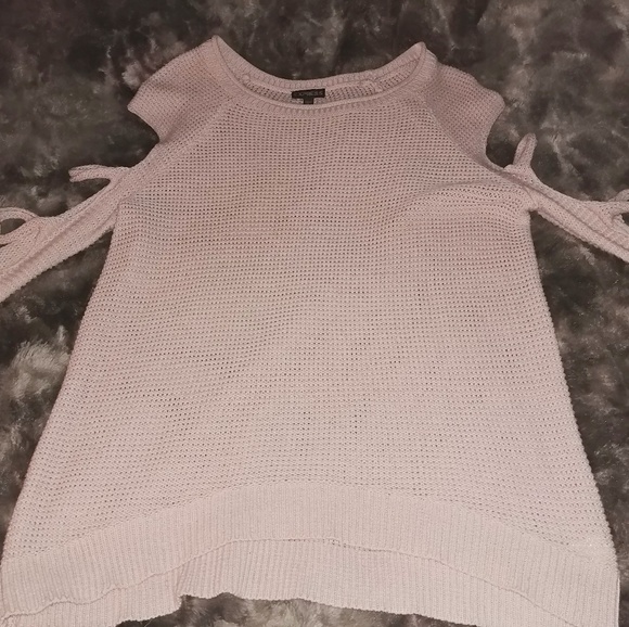 Blush pink open sleeve Express Sweater - Picture 1 of 4
